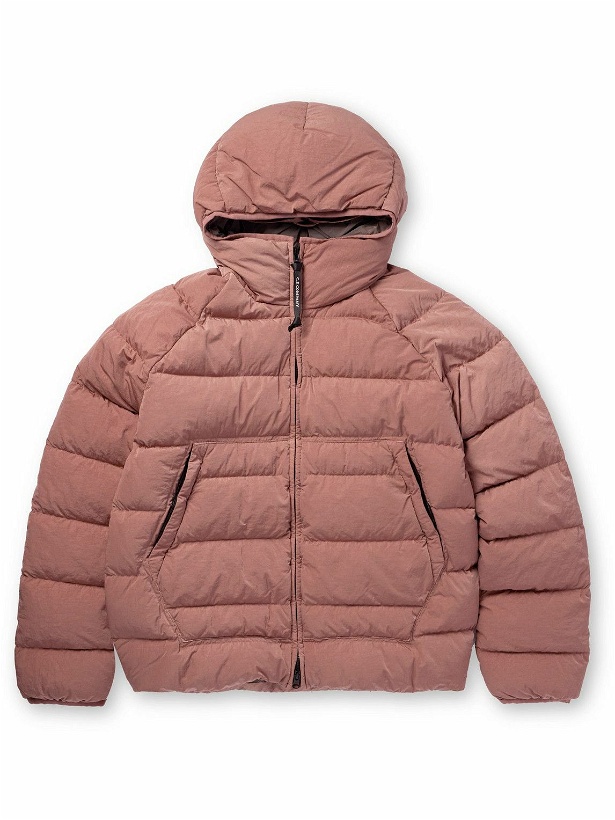 Photo: C.P. Company - Quilted Padded Eco-Chrome R Hooded Jacket - Pink