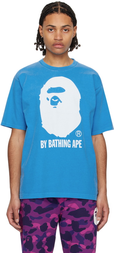 Photo: BAPE Blue Relaxed-Fit T-Shirt