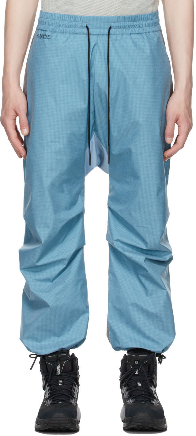 BYBORRE Blue & Grey Weight Map Field Lounge Pants BYBORRE