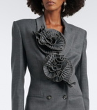 Blumarine Floral-appliqué blazer