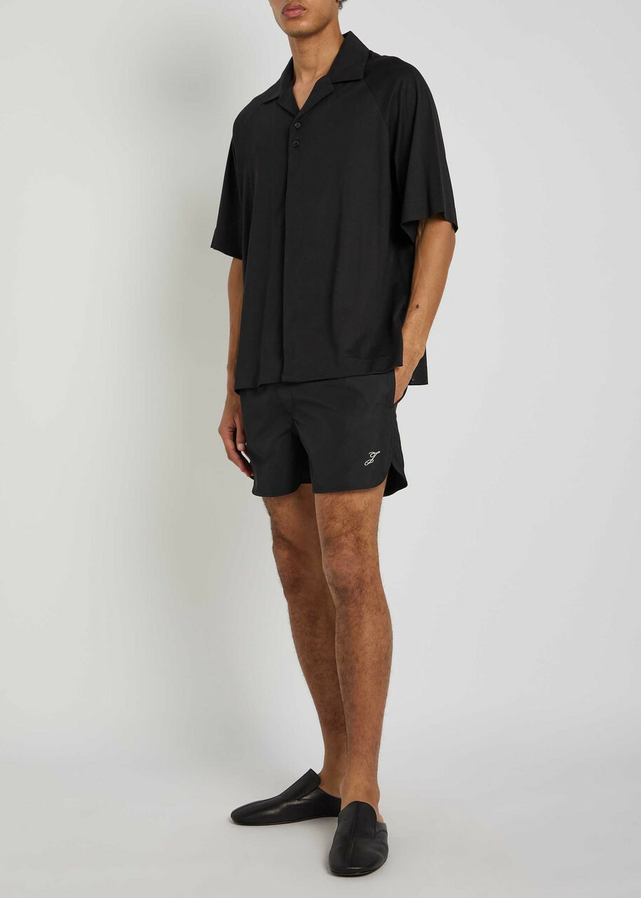 Jacquemus Le Short De Bain Puntini Shell Swim Shorts Black