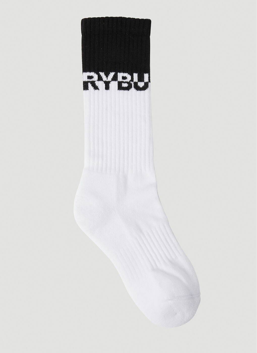 Two-Tone Logo Socks in White Burberry