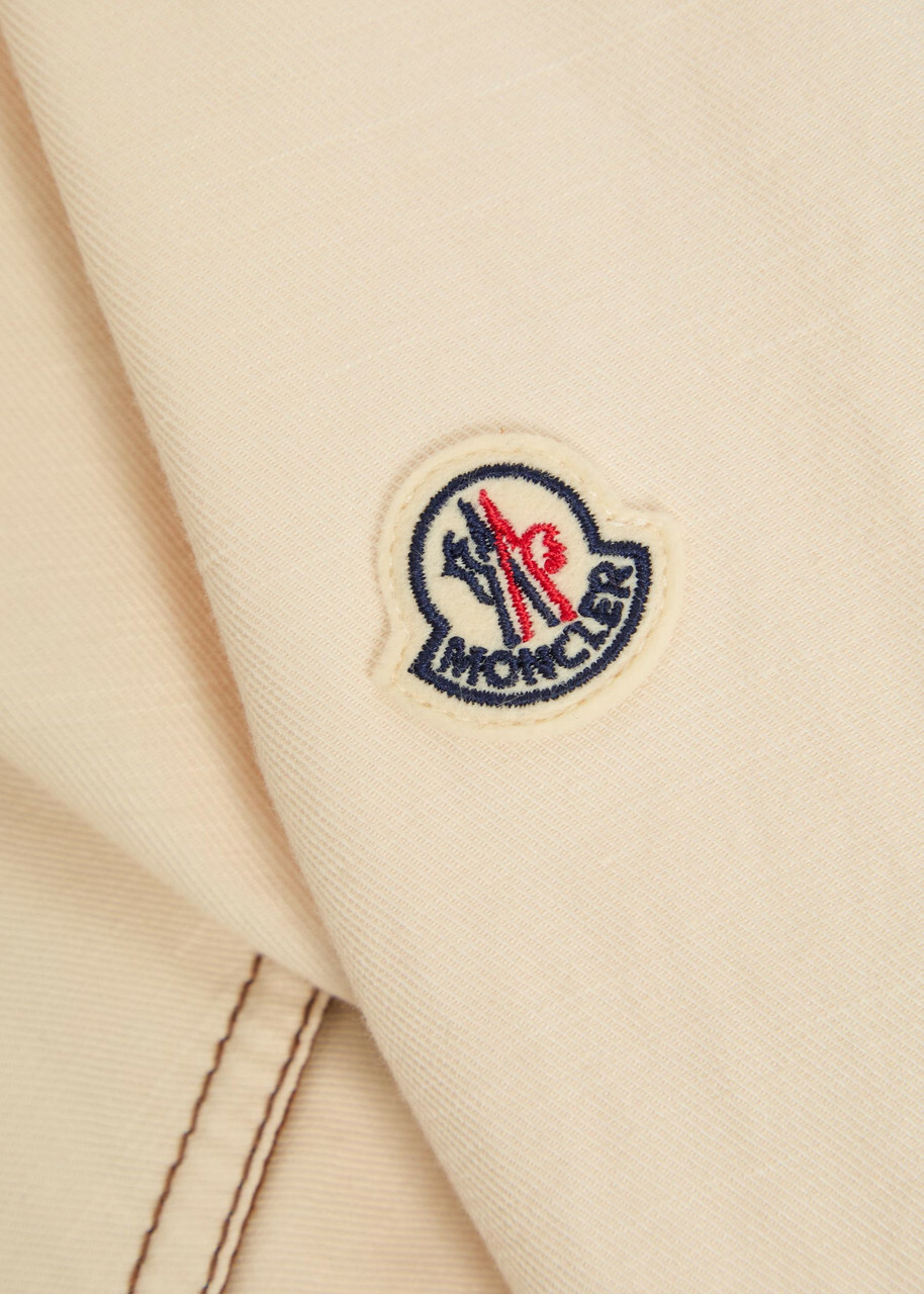 Moncler Watagua Cotton and Linen-blend Overshirt Ecru