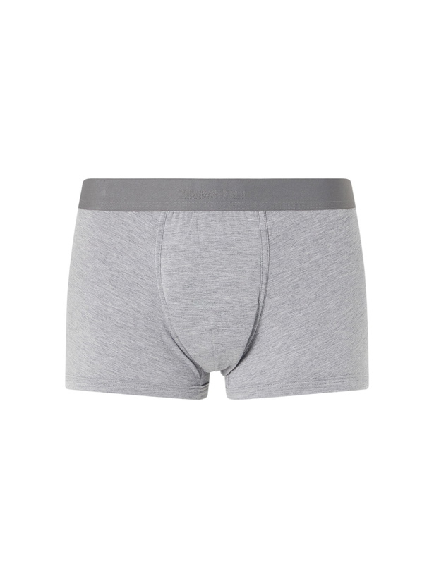 Photo: Zimmerli - Cozy Comfort Stretch Modal-Blend Boxer Briefs - Gray