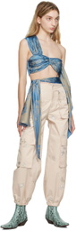 KIM SHUI Blue Floral Camisole