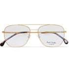 Paul Smith - Avery Aviator-Style Gold-Tone Optical Glasses - Gold