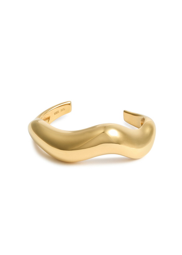 Photo: Agmes Astrid Large Gold Vermeil Cuff - One Size
