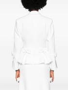 Huishan Zhang White Sanna Silk Blazer