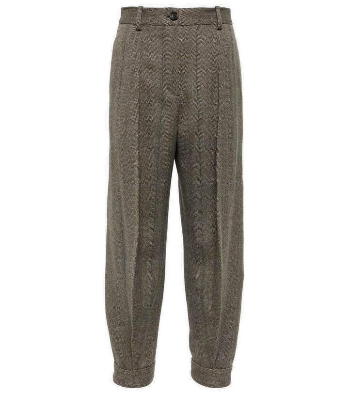 Photo: Loro Piana Herringbone cashmere tapered pants