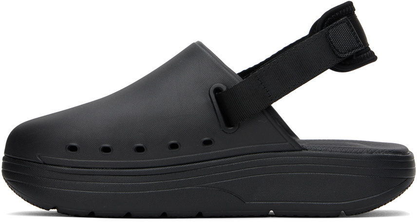 Suicoke Black Cappo Slippers