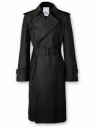 Burberry - Double-Breasted Belted Silk-Blend Trench Coat - Black