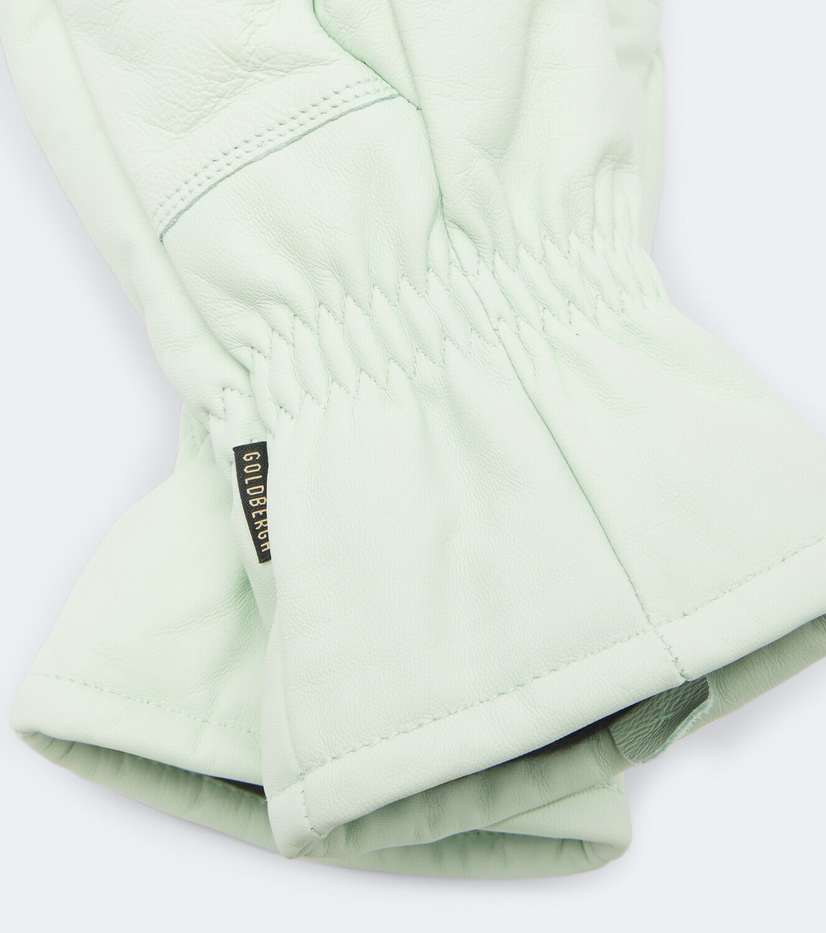 Goldbergh Hilja logo leather mittens