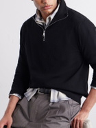 Begg & Co - Heriot Half-Zip Cashmere Sweater - Black