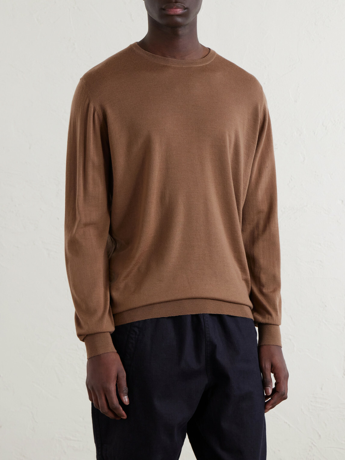 William Lockie - Merino Wool Sweater - Brown