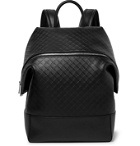 Bottega Veneta - Intrecciato-Embossed Leather Backpack - Black