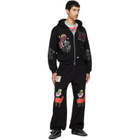 Chopova Lowena Black Feelings Panic Zip Hoodie