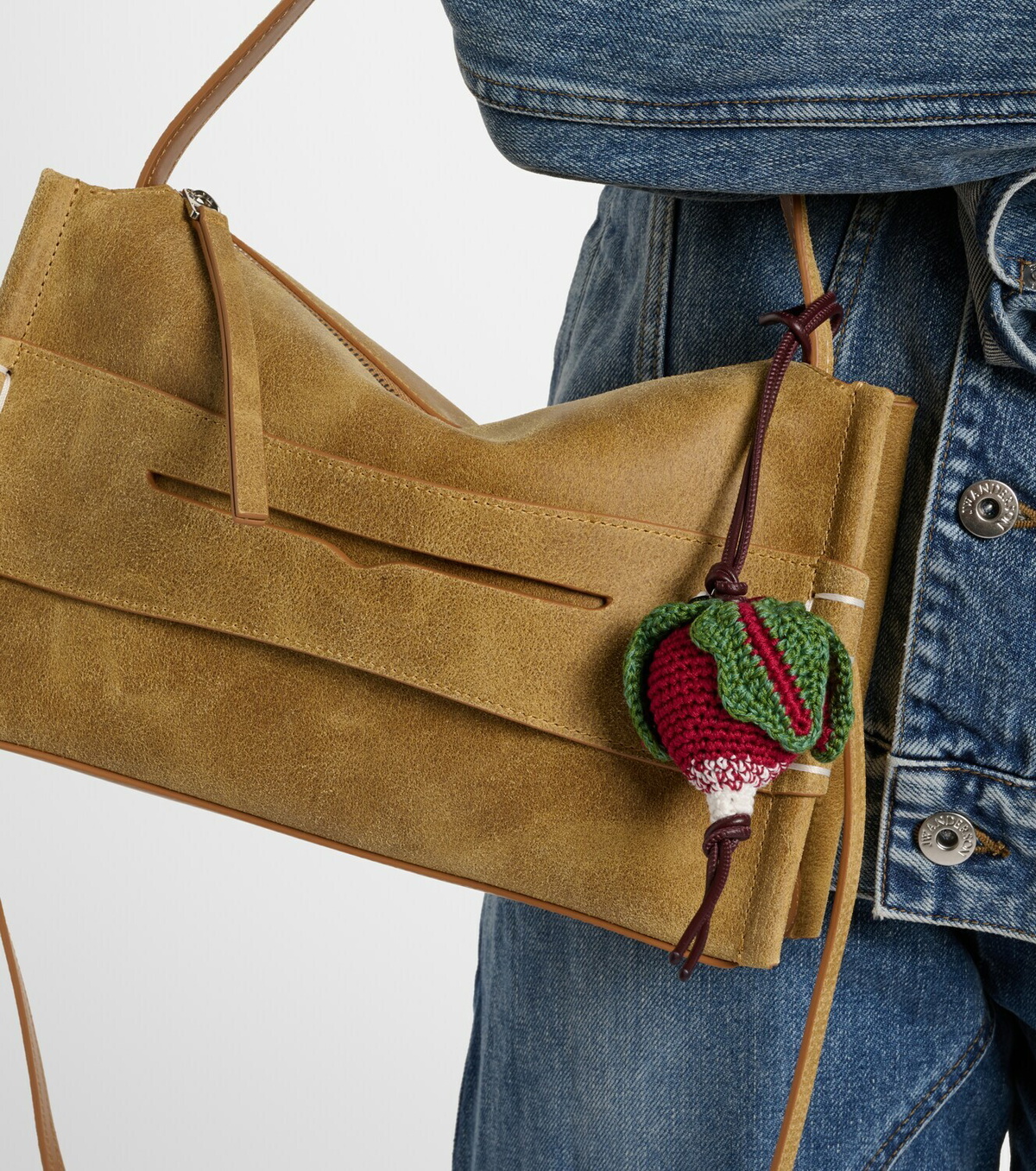 JW Anderson Radish knitted bag charm