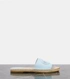 Gucci GG cutout leather espadrille slides