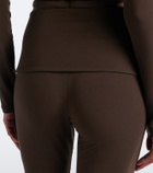Norba Foldover flared leggings