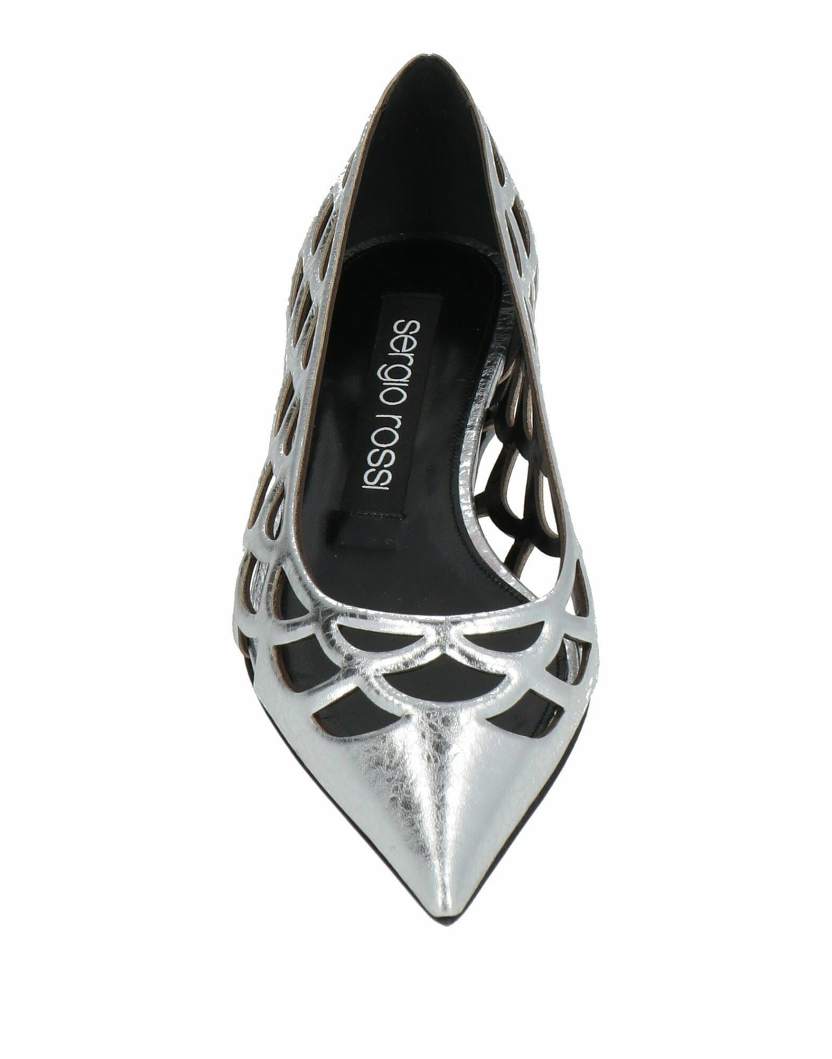 Sergio Rossi Womens Ballet flats in Silver