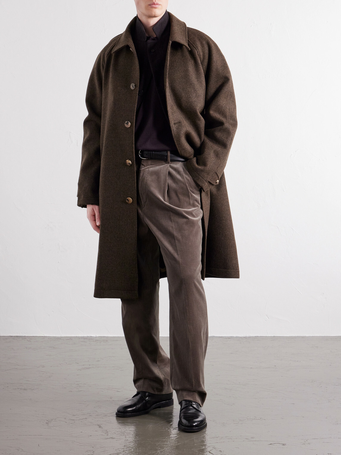 Kaptain Sunshine - Straight-Leg Cotton-Corduroy Trousers - Brown