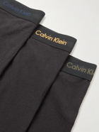 Calvin Klein Underwear - Three-Pack Stretch-Cotton Jersey Boxer Briefs - Black