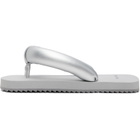 YUME YUME SSENSE Exclusive Silver Suki Flip-Flops