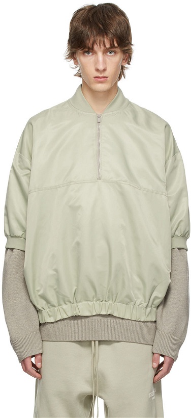 Photo: Essentials Green Nylon Jacket