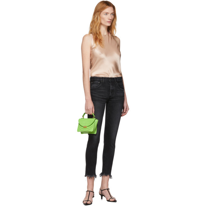 Moussy Vintage Black Staley Tapered Jeans