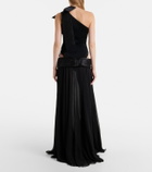The New Arrivals Ilkyaz Ozel Cutout one-shoulder gown