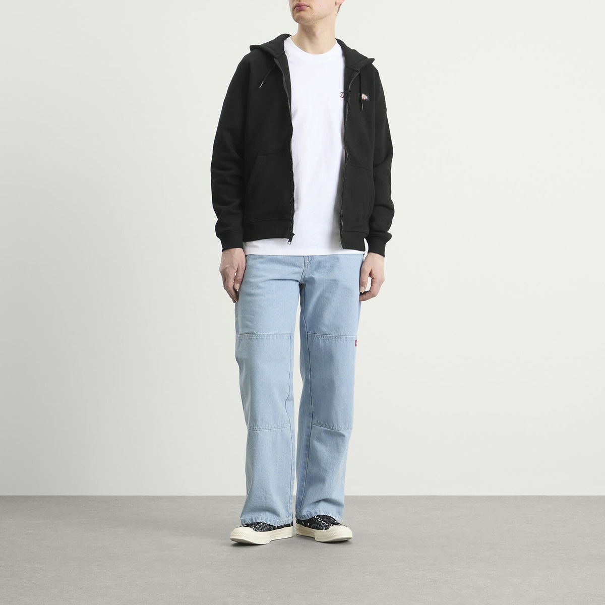 Dickies Men's Oakport Zip Hoodie in Black