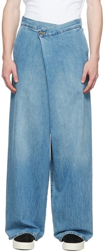 Photo: The Row SSENSE Exclusive Blue Tunna Jeans