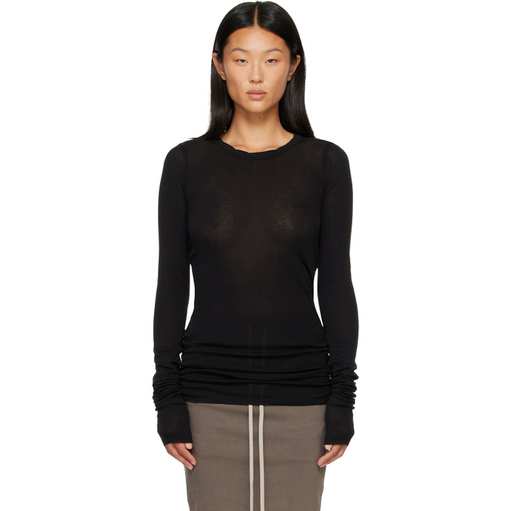 Photo: Rick Owens DRKSHDW Black Tower Basic LS T-shirt