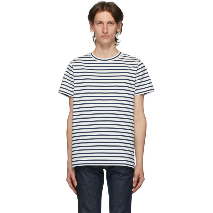 Photo: A.P.C. White Striped Michael T-Shirt