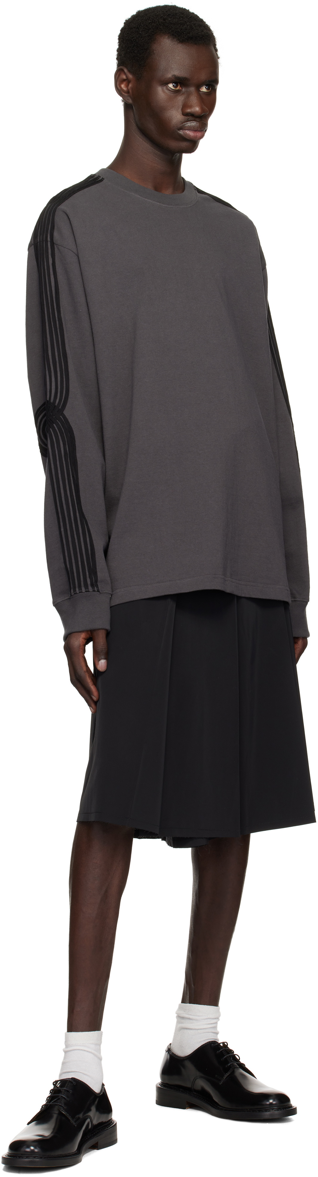 Song for the Mute Black Pleated Shorts
