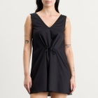 LESET Women's Yoko Lace V-Neck Mini Dress in Black