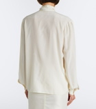 Gucci Tie-neck silk crêpe de chine blouse