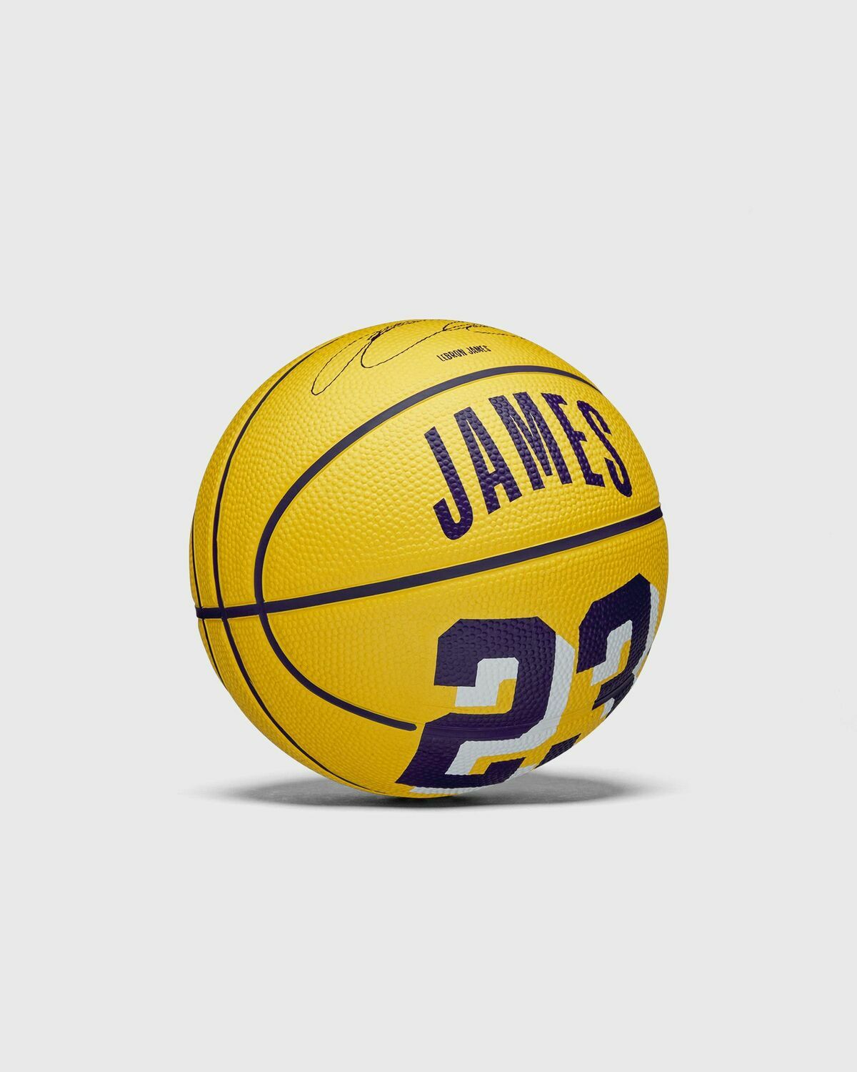 Wilson Nba Player Icon Mini Basketball Lebron New Size 3 Yellow Sports Equipment