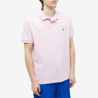 Polo Ralph Lauren Men's Slim Fit Polo Shirt in Bath Pink Heather