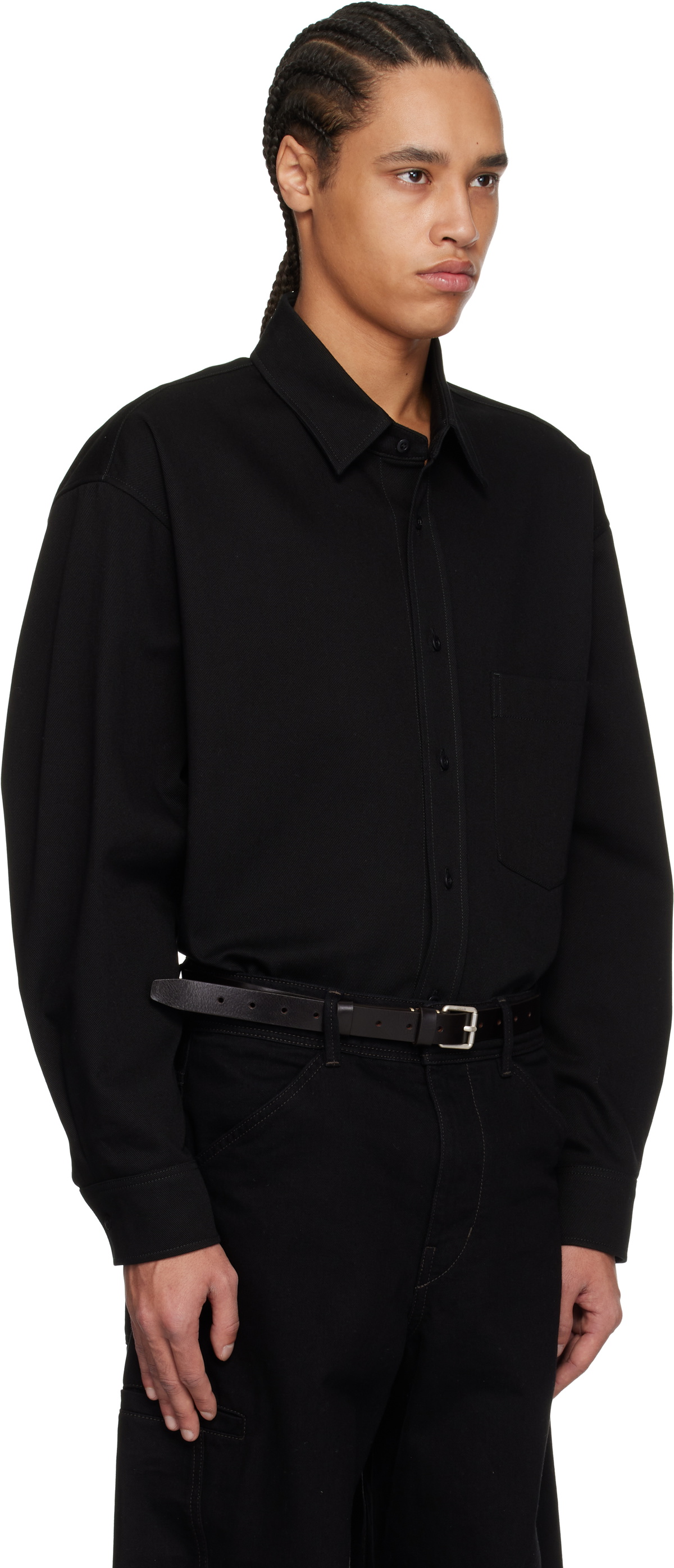 LEMAIRE タンクトップ　BLACK LEMAIRE suspenders-detail Seamless Tank Top | Black | FARFETCH