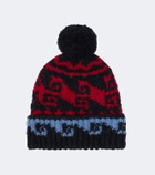 Moncler Grenoble Intarsia wool and alpaca-blend beanie