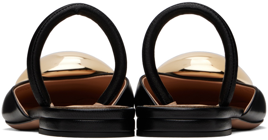 Gianvito Rossi Black Sphera Ballerina Flats