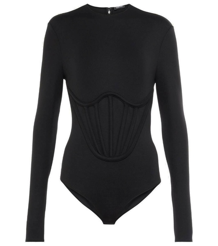 Photo: Versace Long-sleeved corset bodysuit