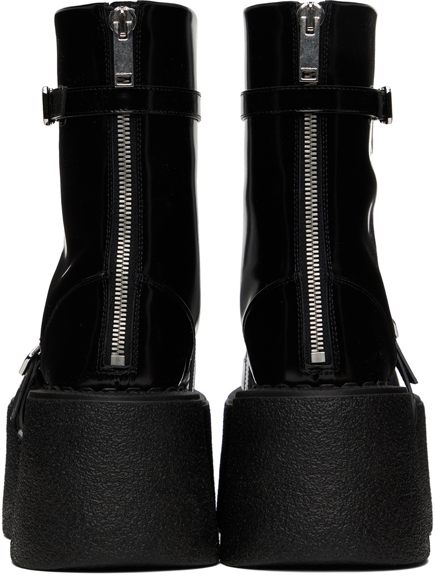SHANG XIA SSENSE Exclusive Black Superstack Boots