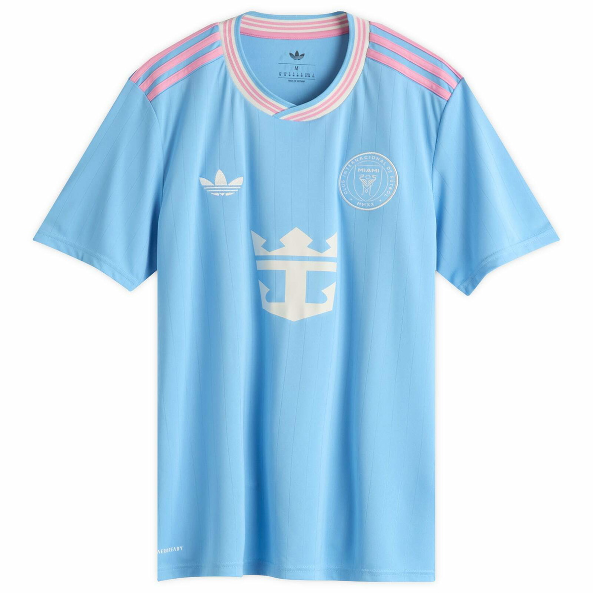 Adidas Men's Inter Miami CF 2025 3rd Jersey Top in Semi Blue Burst