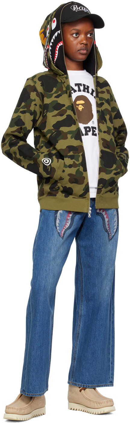 BAPE Indigo Shark Jeans A Bathing Ape