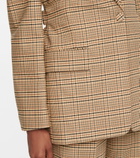 Altuzarra - MacGuffin checked wool and cotton-blend blazer