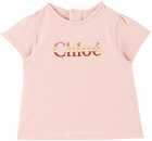 Chloé Baby Pink Bonded T-Shirt