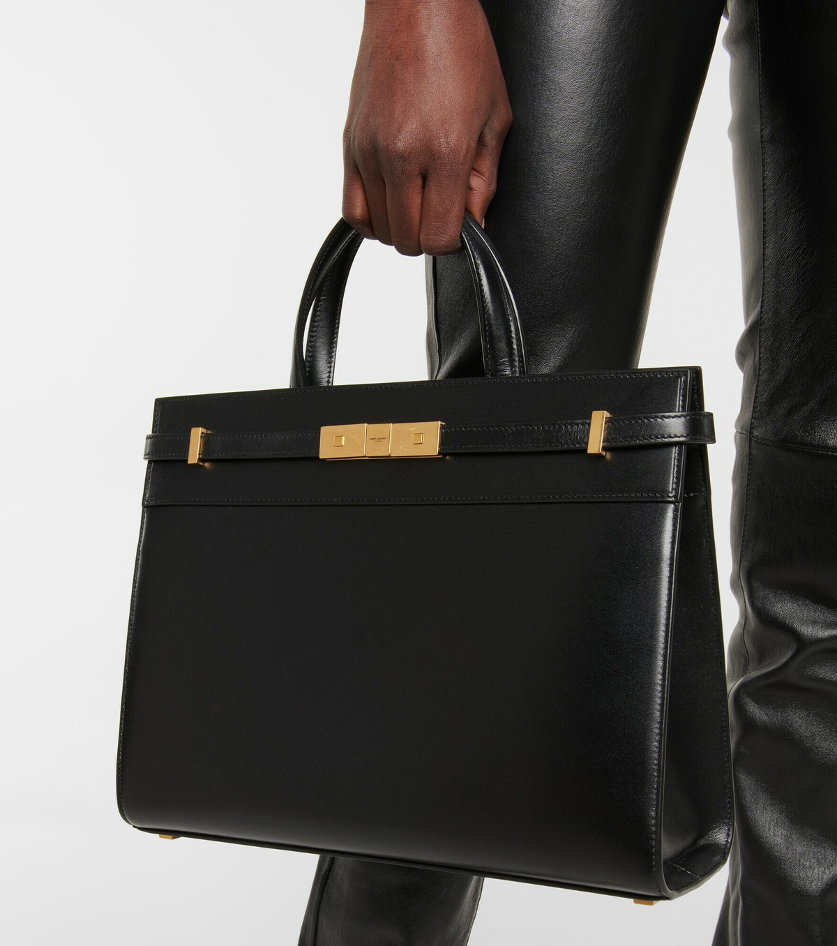 Saint laurent manhattan small hotsell leather tote