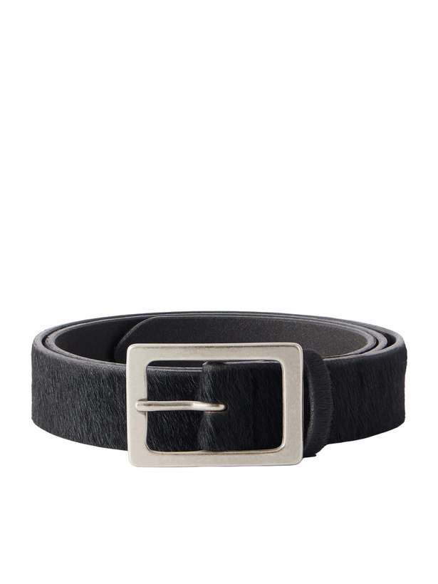 Photo: Neighborhood - 3cm Calf Hair Belt - Black